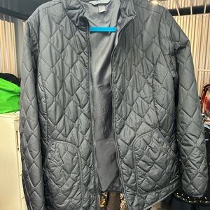 Eddie Bauer Men's Black Quilted Puffer Jacket